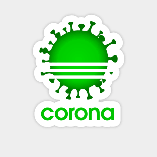 Corona Green Sticker